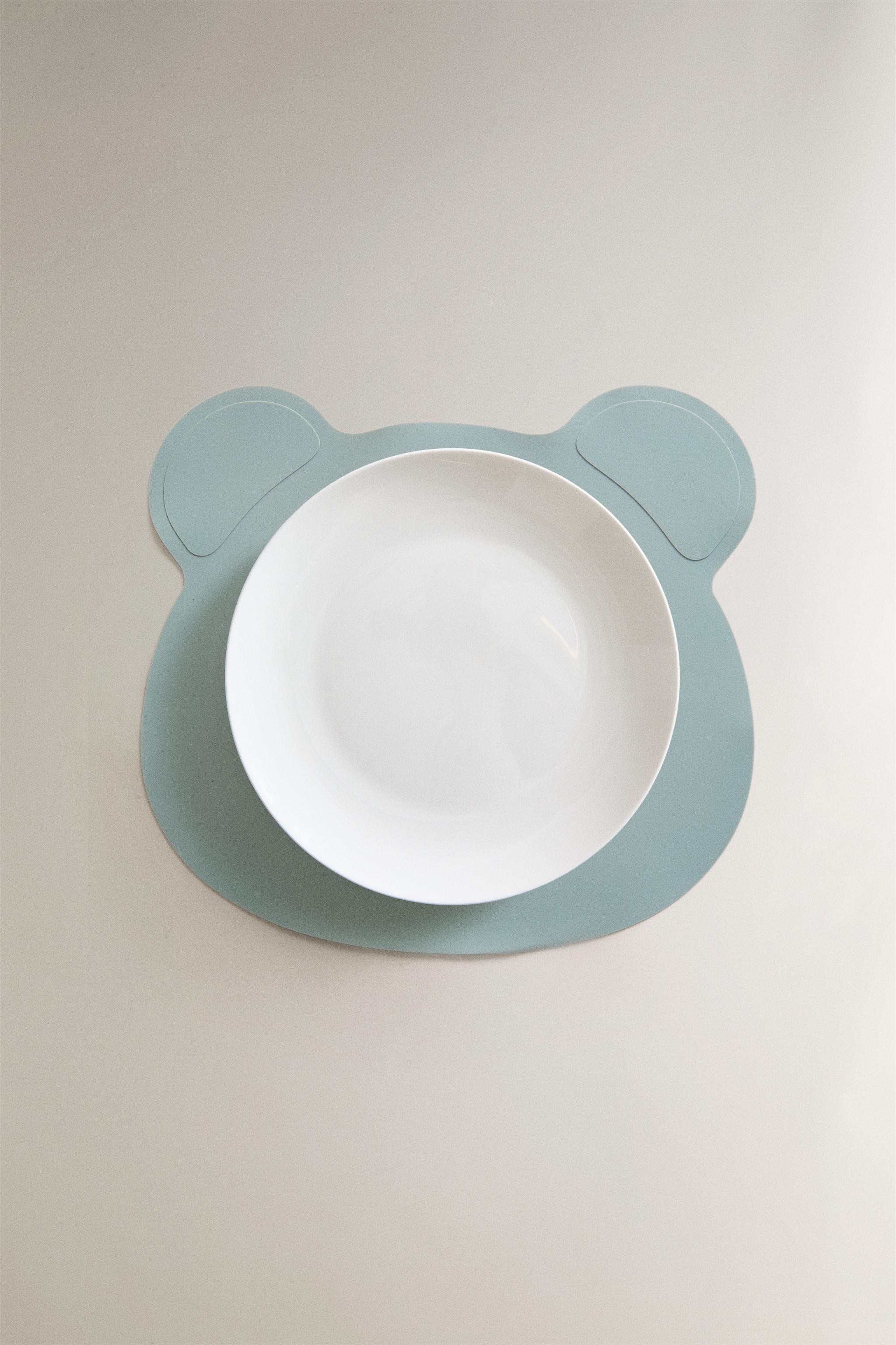 SET DE TABLE ENFANT SILICONE OURS